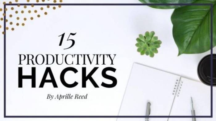 Personal Productivity Hacks