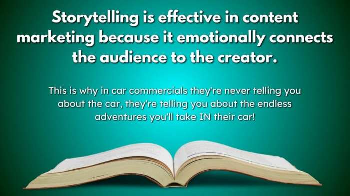 Creating Content with Storytelling Techniques