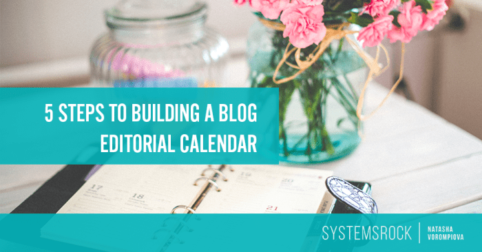 Creating a Blog Editorial Calendar