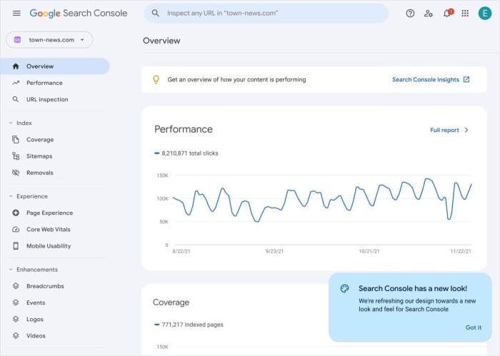 Using Google Search Console